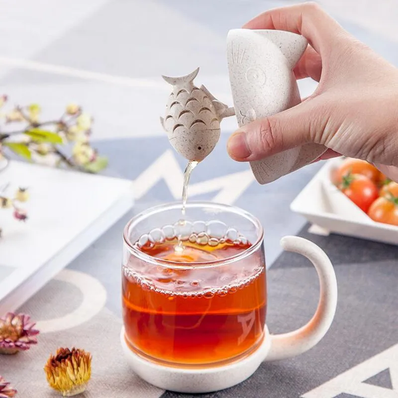 Кошка чайная кружка стеклянная кружка для воды креативное Новое чайное ситечко, заварник чайные пакеты для чая и кофе фильтр посуда для напитков подарок на день рождения 250 мл