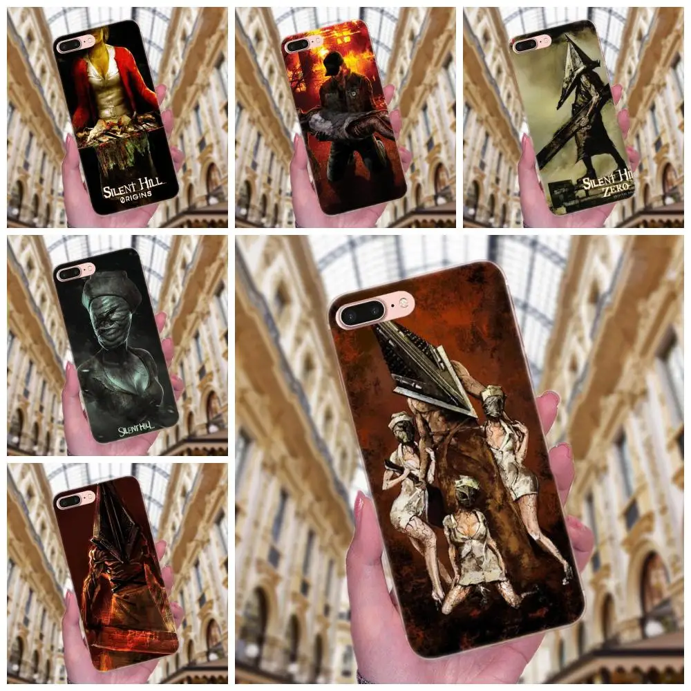Мягкие чехлы для Apple iPhone X XS Max XR 4 4S 5 5C 5S SE 6 6S 7 8 Plus &quotТихий Хилл&quot &quotПервая ужасная