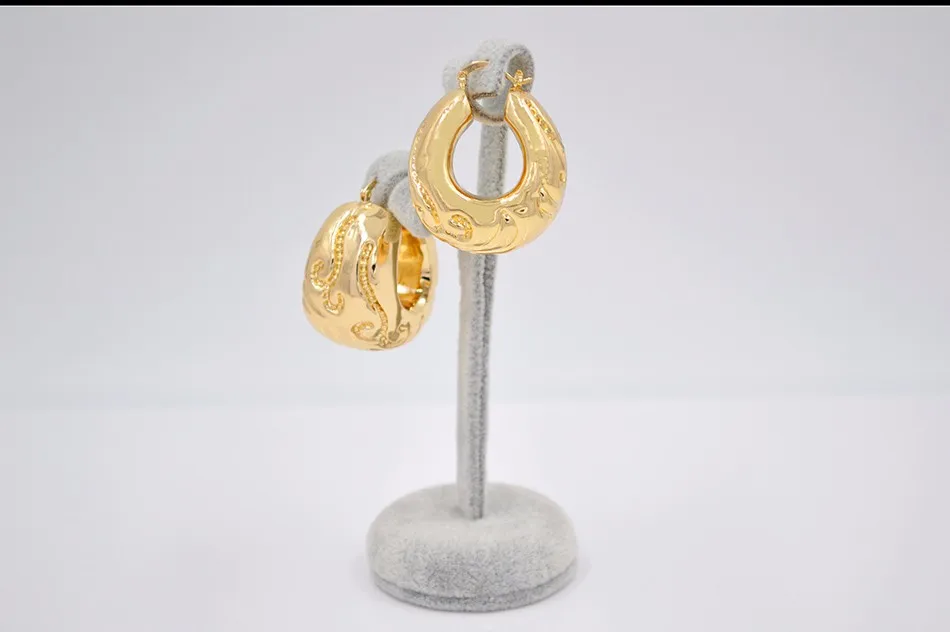 Sunny Jewelry, Свадебные Уникальные Наборы драгоценностей, большие серьги-кольца, Подвеска для женщин, медный шар, цветок, вечерние ювелирные изделия