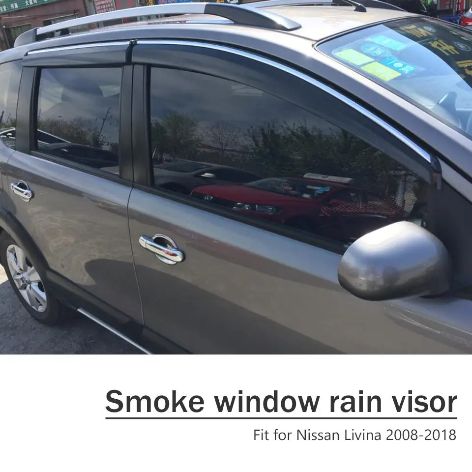 Atreus 1 комплект ABS для 2011 2018 Nissan Tiida аксессуары Автомобильные дефлекторы вентиляции