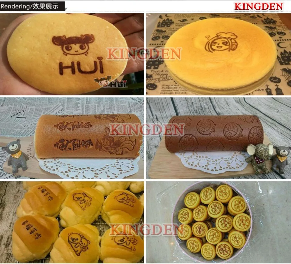 KINGDEN DIY Хлеб торт мясо медь плесень высечки железа отопление латунь штамп кожа Дерево марка печать тиснение плесень деревянная ручка