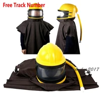 labor protection air fed supplied safety sandblast helmet sand industry blast abrasive hood protector
