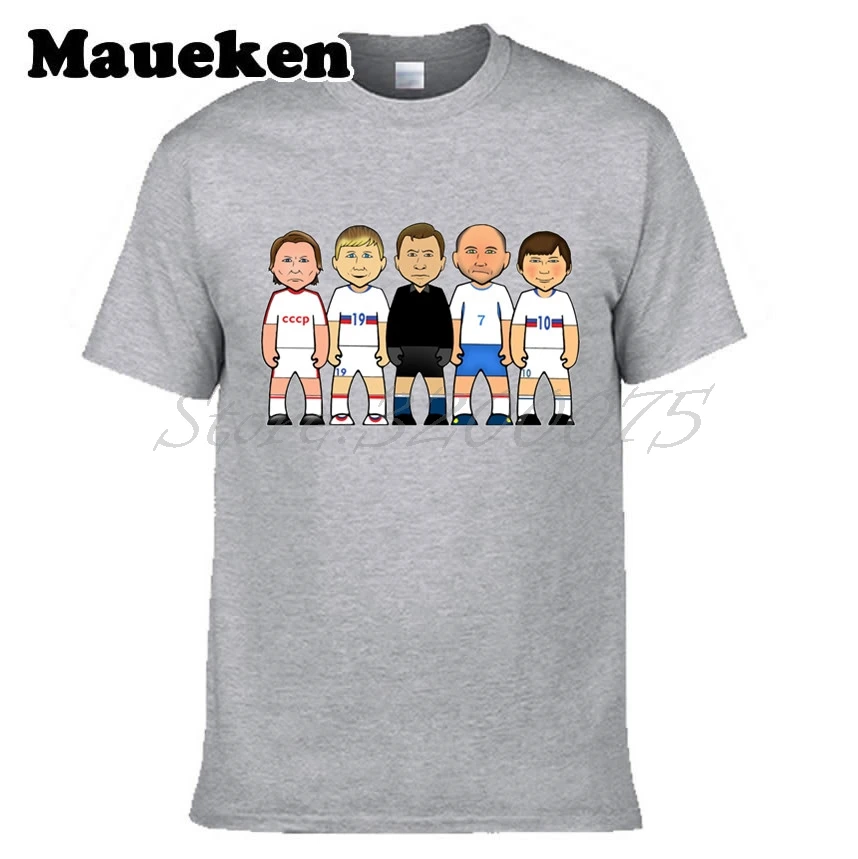 Мужская футболка с надписью Русские легенды Andrei Arshavin Lev Yashin Oleg Blokhin W0523017|t shirt|tee