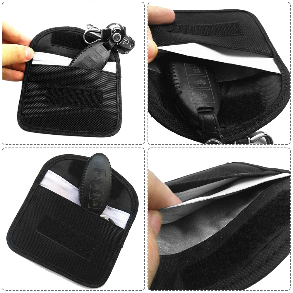 Черный Многофункциональный чехол для ключа RFID с электромагнитным