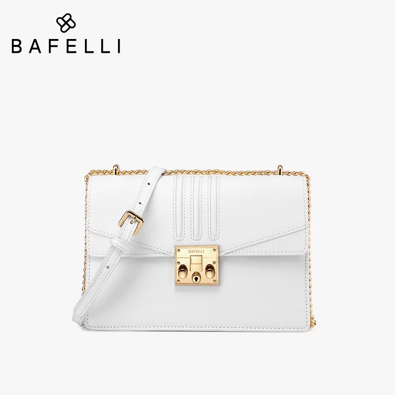 BAFELLI, зимняя Новинка, сумка из спилка, синяя, bolsos mujer, матовая, замша, Воловья кожа, сумка через плечо, горячая распродажа, женские сумки-мессенджеры - Цвет: Белый