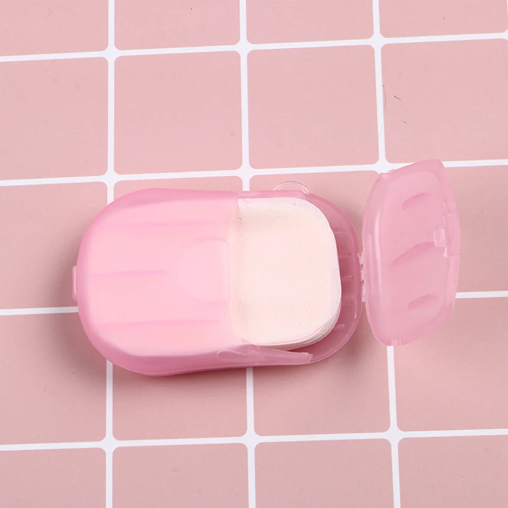 Случайный цвет! 5 коробок/партия мыльные хлопья для мытья рук портативные мини