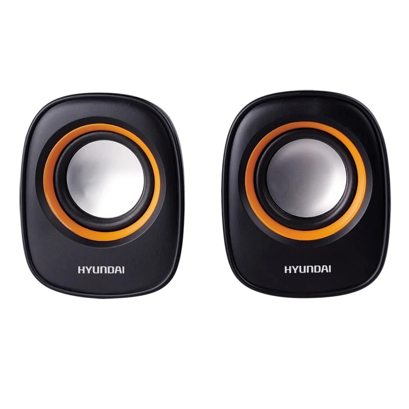 HYUNDAI проводной мини динамик компьютера портативный USB Plug and Play двухканальный 3D