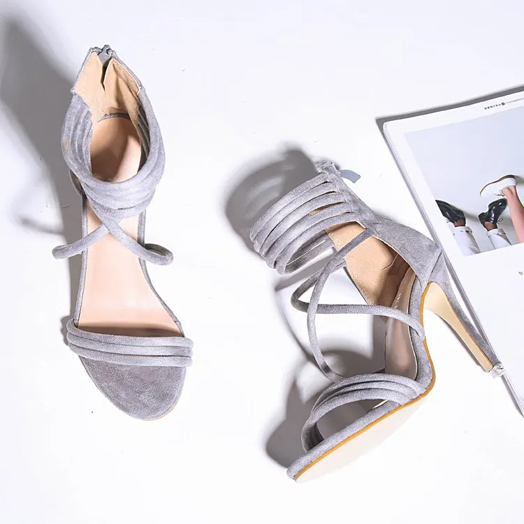 SLHJC Для женщин высокая шпилька сандалии на каблуке обувь 2018 летние ботильоны с