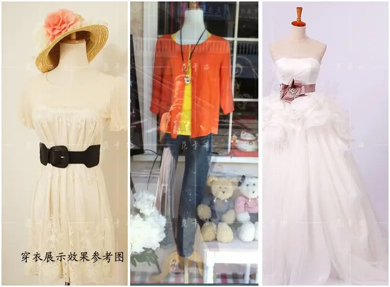 Размер M женский манекен из хлопчатобумажной ткани для платьев верхней части