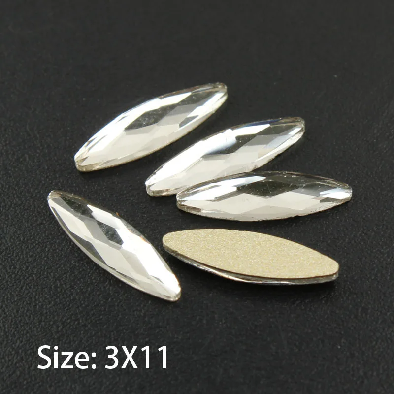 L-Horse eye 3X11mm Горячая Распродажа украшение для ногтей ювелирное изделие на ногти стразы кристаллы дизайн ногтей искусство стразы 34 стили Необычные хрустальные камни 30/100 шт для 3D нейл-арта украшения - Цвет: L-Horse eye 3X11mm