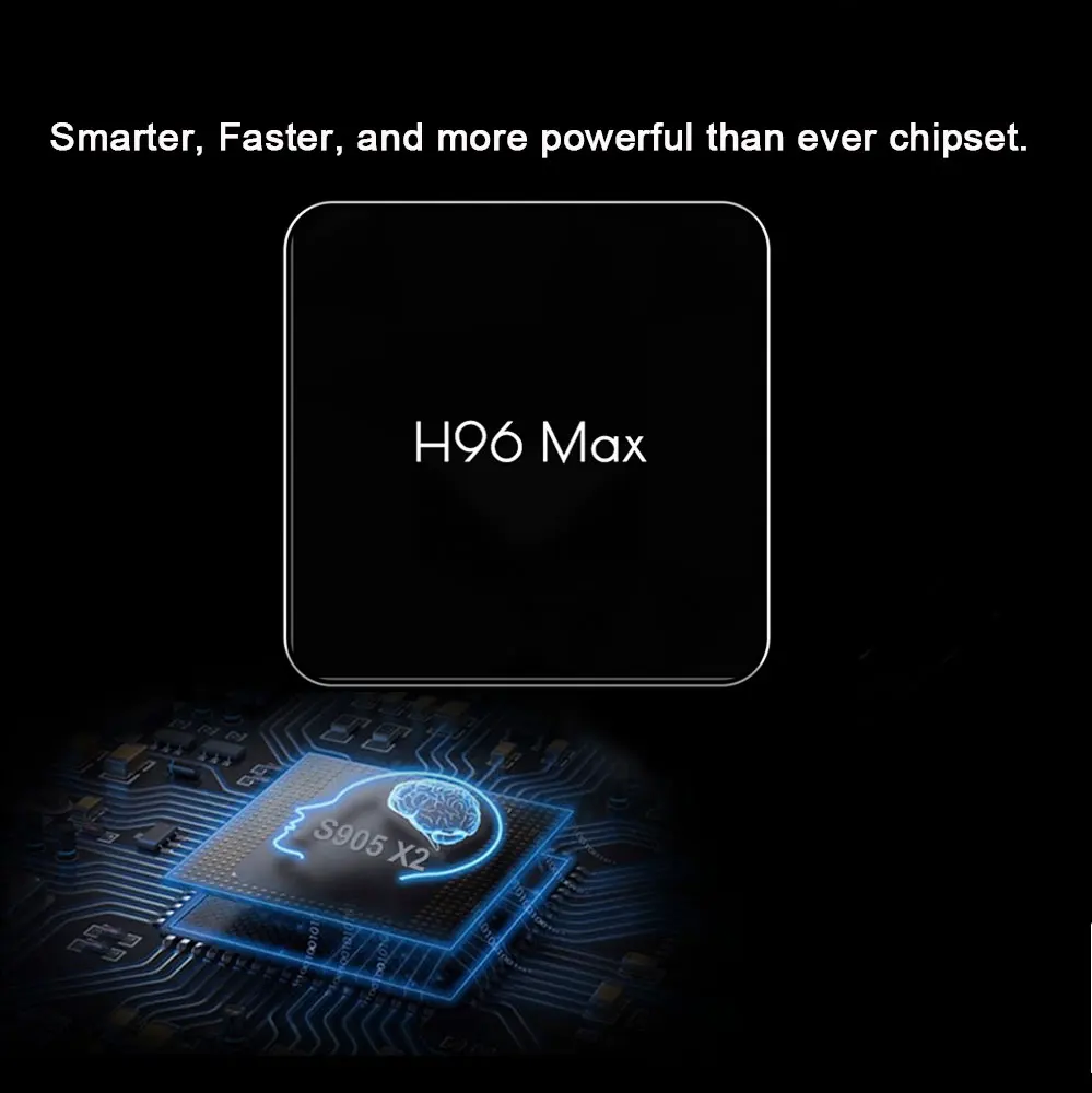 H96 MAX Plus Смарт ТВ приставка Android 8,1 ТВ приставка 4 Гб di Ram 32 ГБ/64 Гб di Rom amlogic s905x2 1080 p 4 k H.265 USB3.0 IP tv