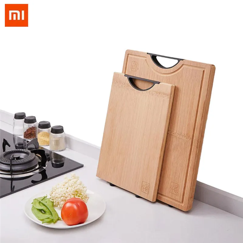 Xiaomi бамбуковая разделочная доска для кухни Толстая инструменты овощей и мяса