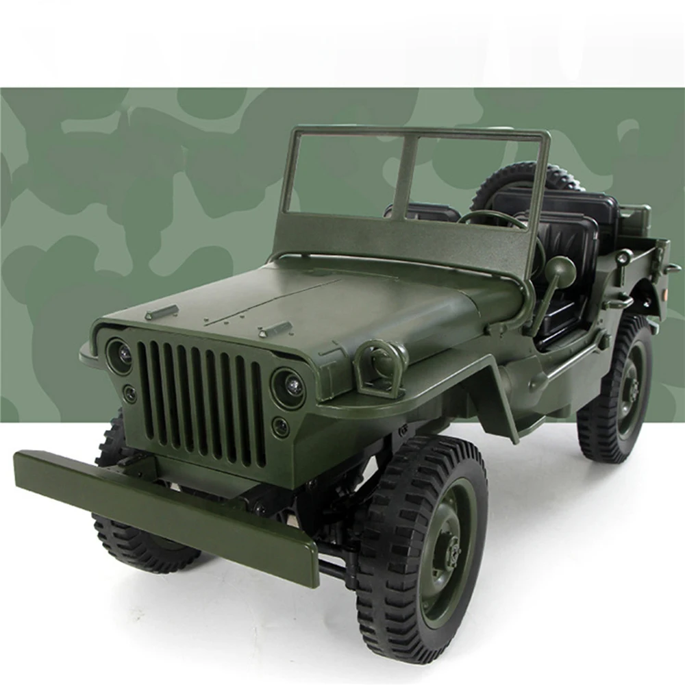 2,4G 1:10 пульт дистанционного управления автомобиль 4WD трансформер джип Вилли четыре колеса внедорожный военный грузовик альпинистский автомобиль часть Набор