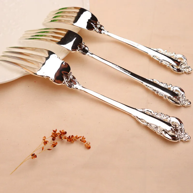 10/20 шт несколько размеров креативная элегантная Ретро серебряная посуда