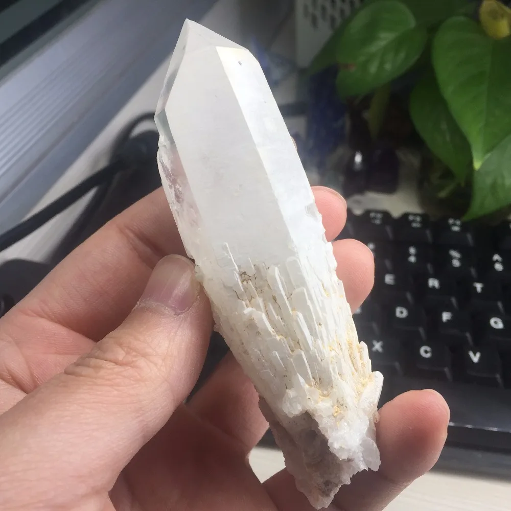 109g Natural Skeleton Quartz Crystal Stone Healing Minerals Wand Specimen #BH1032 | Дом и сад