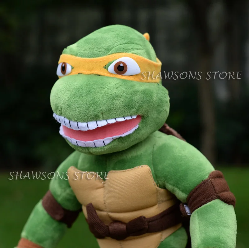 Michelangelo Персонажи из фильма Ninjaed плюшевые игрушки 1" Черепашки микеланжело Донателло Leonardo Raphael мягкие куклы - Цвет: Michelangelo