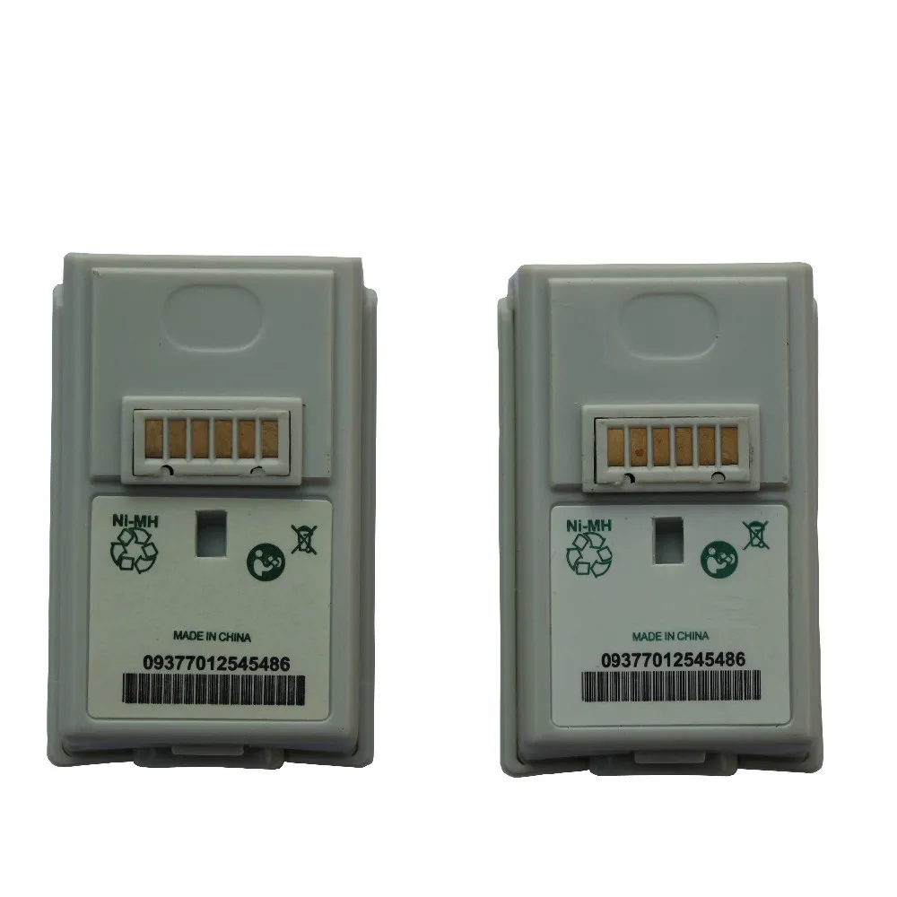 Белая аккумуляторная батарея для беспроводного контроллера Microsoft Xbox 360 2 шт.|battery