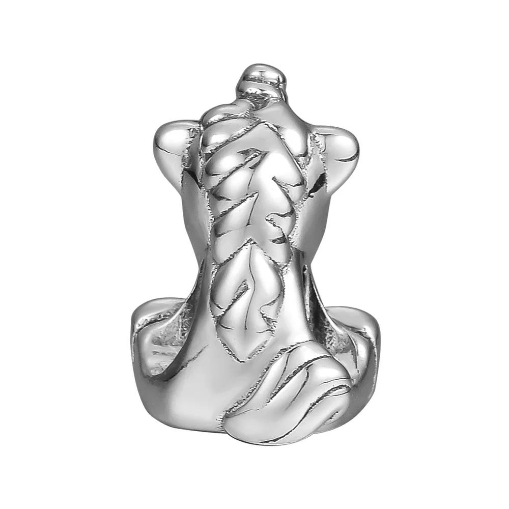 100% стерлингового серебра 925 Бруно Единорог талисманы бусины Pandora браслет Argent Шарм