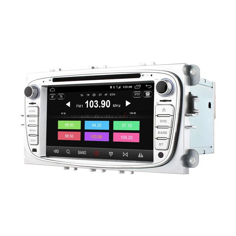 Автомобильный DVD Восьмиядерный Android 6 0 2 Гб ОЗУ GPS Радио стерео для Ford Focus S C MAX Galaxy