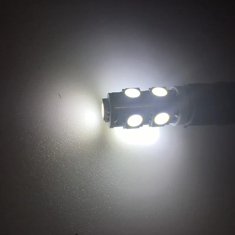Новый 10 шт. Белый T10 5050 9SMD 9 smd Автомобильный светодиодный CANBUS DC 12 В без ошибок 194 168