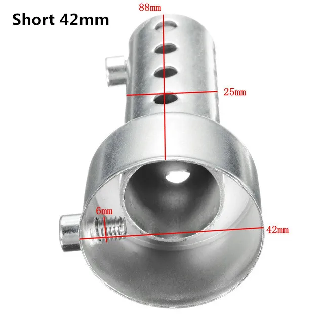 Short 42mm 35 мм/42 мм/45 мм/48 мм/60 мм мотоцикл может дБ убийца глушитель шумоподавитель Регулируемый глушитель - Цвет: Short 42mm