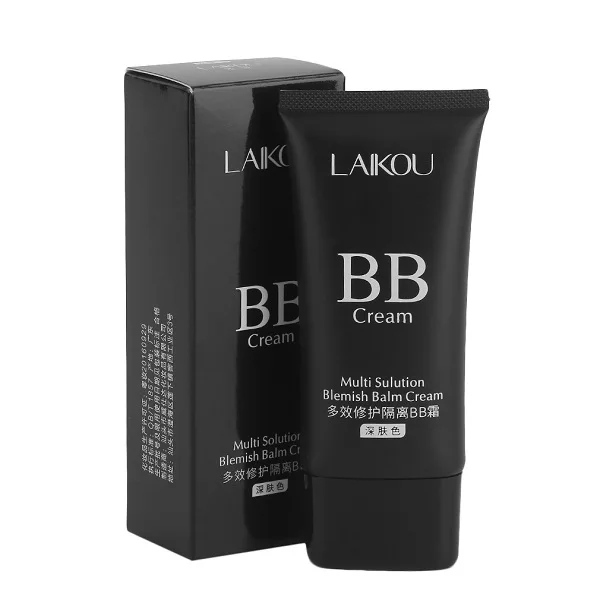 dark skin color LAIKOU, профессиональный, 50 г, идеальное покрытие, BB крем, тональный крем, тональный крем для женщин, леди, Отбеливание лица, косметика, инструмент для макияжа - Цвет: dark skin color