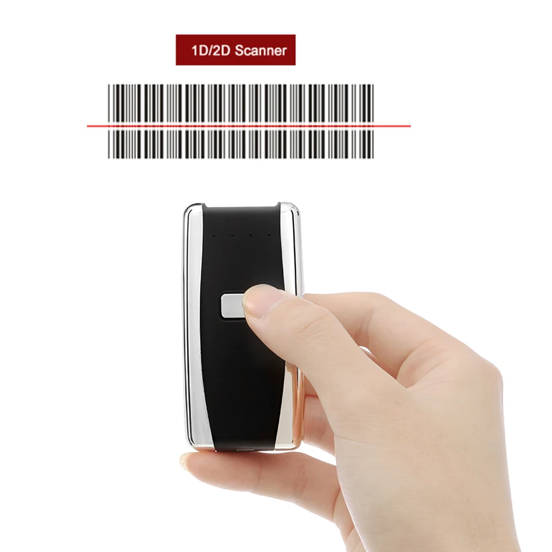Mini Portable Handheld Bluetooth usb 2d 1d laser wireless barcode scanner | Компьютеры и офис