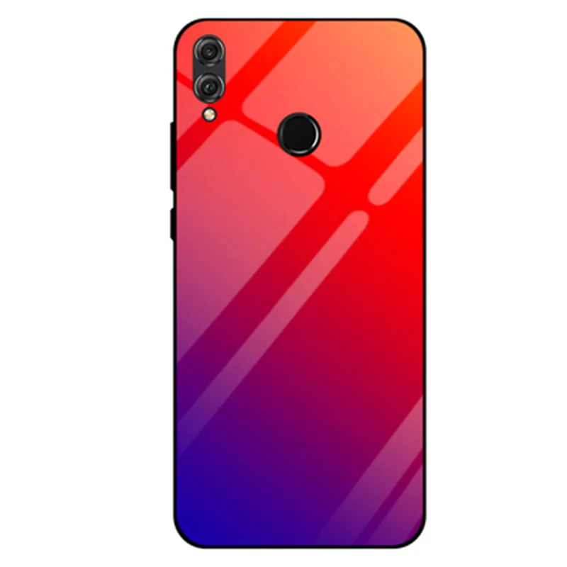 6 5 &quotдля Huawei Honor 8X чехол градиентное закаленное стекло Honor8X силиконовая рамка