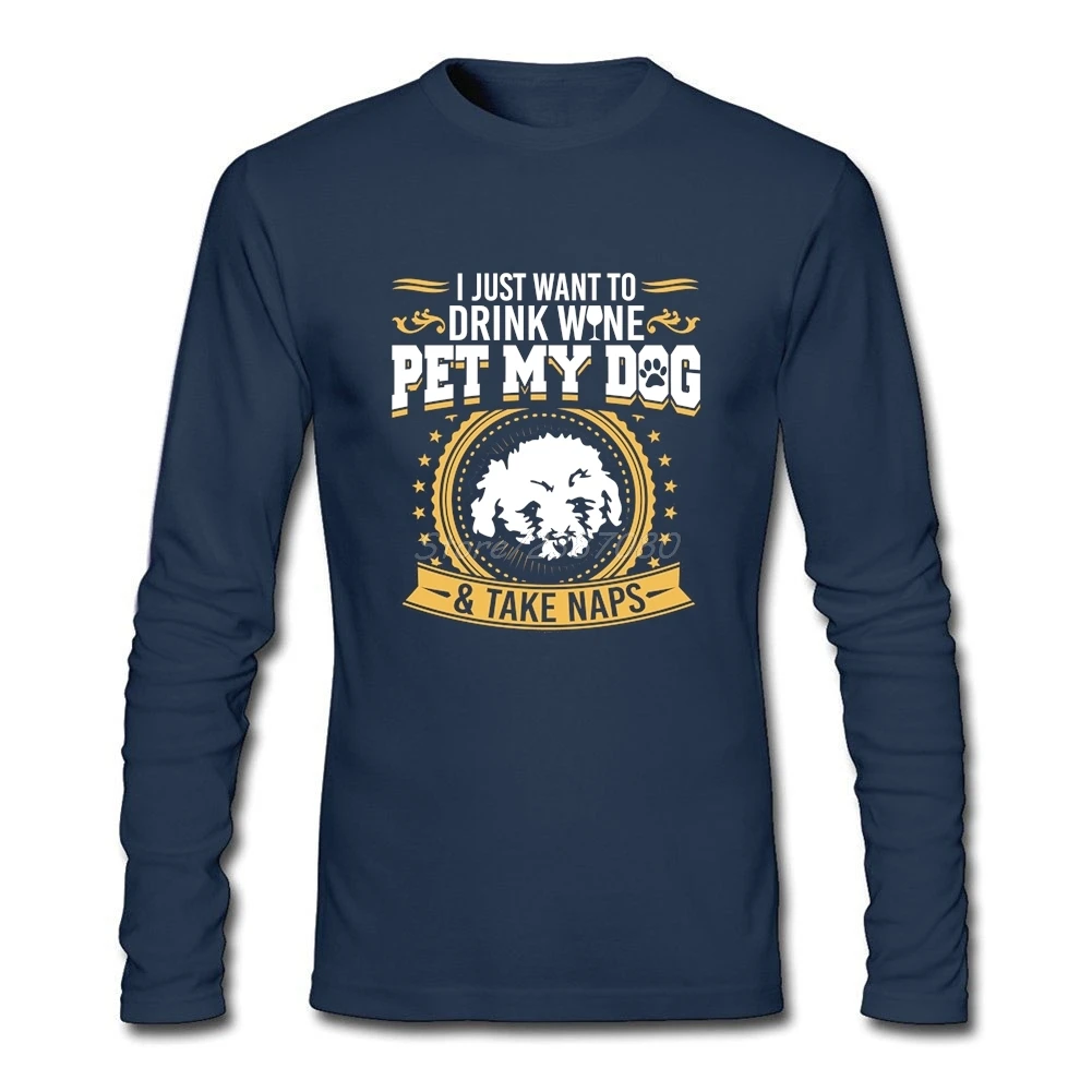 Bichon Frise Pet My Dog футболка с длинным рукавом мужские футболки популярная одежда для
