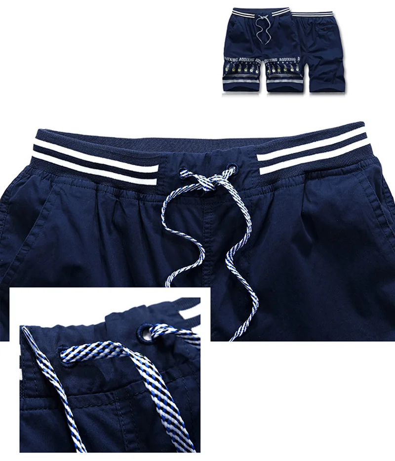 2018 новые летние хлопковые мужские шорты с принтом повседневные на завязках