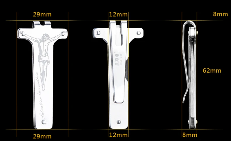 Sanrenmu 6155, мини нож 4Cr13, складной нож из нержавеющей стали, EDC ключ, инструмент для кемпинга на открытом воздухе, нож для ожерелья с крестиком Иисуса
