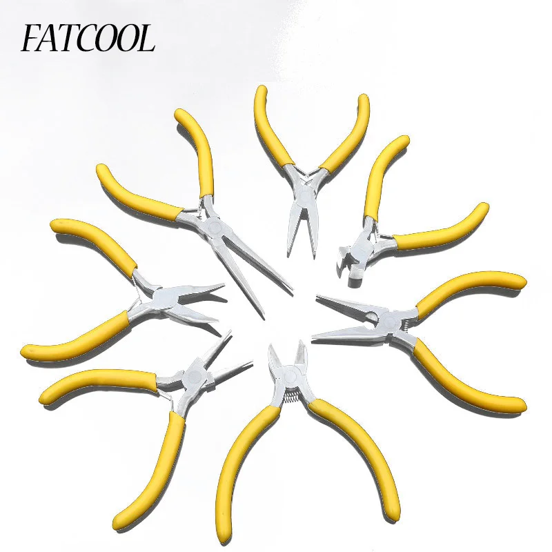 FATCOOL 7 шт./компл. Высокоуглеродистая сталь желтый цвет мини точность 5 &quotпрямые