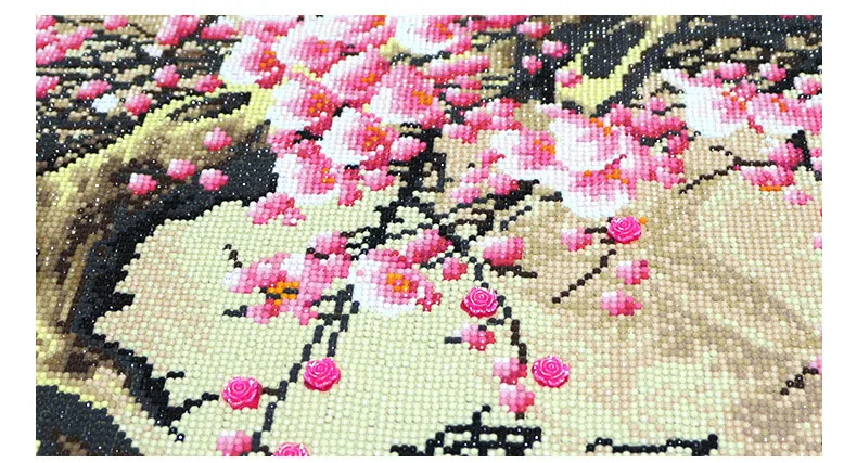 QIANZEHUI, DIY Алмазная вышивка особой формы, цветы сливы, стразы, алмазная живопись, вышивка крестиком, рукоделие, украшение