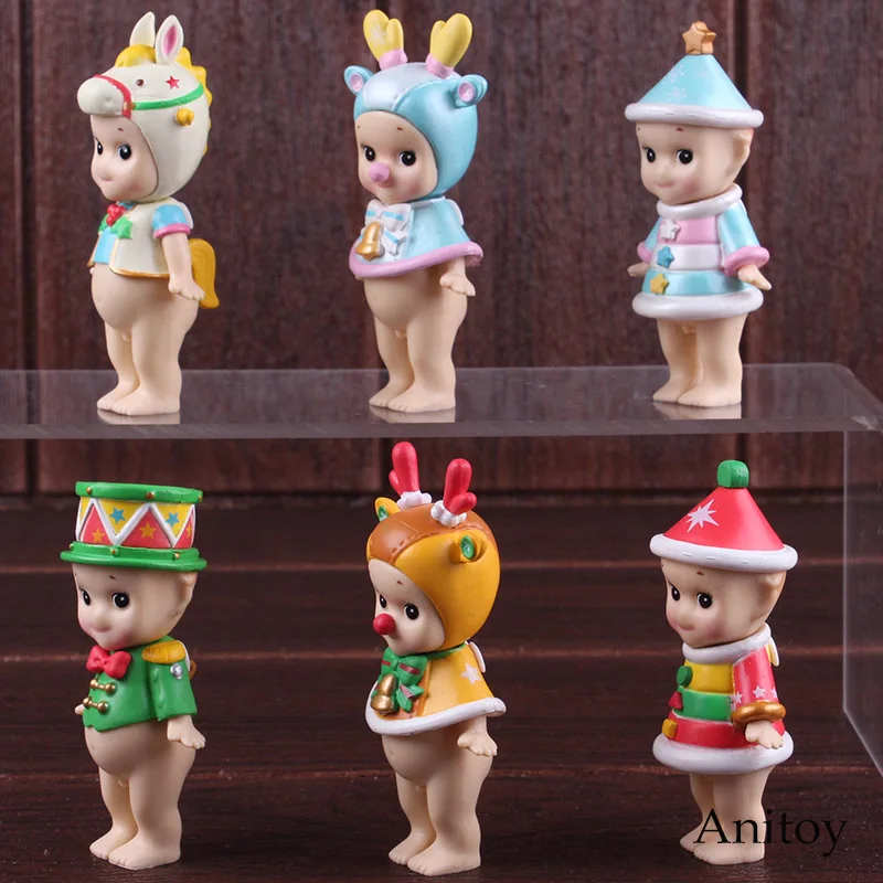 Sonny Angel Рождественские серии мини ПВХ Фигурки Коллекционная модель игрушки 6 шт./компл