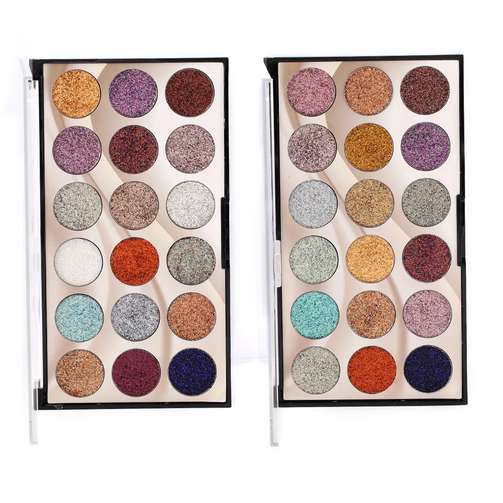 MISS ROSE тени для век 18 цветов Профессиональные Тени Палитра блестки Золотой лук