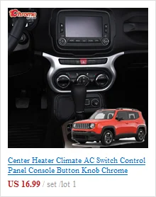 Для Jeep Renegade передний сигнальный светильник ручной тормоз хромированная крышка отделка молдинг аксессуары Стайлинг автомобиля украшения