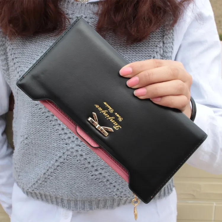 2017 Модный женский кошелек из искусственной кожи многофункциональный Длинный с