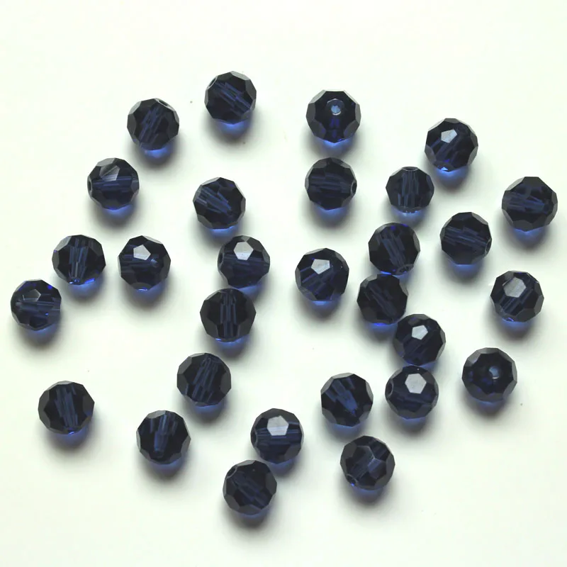 Граненые Австрийские хрустальные бусины AAA в виде футбола 100 шт. 6 мм круглые