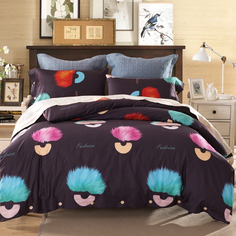 Лидер продаж набор постельного белья 4 ед. из 100% египетского хлопка одеяло