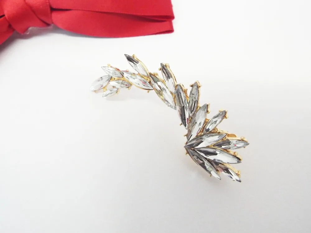 1 шт. зажим для правого уха Модные хрустальные горячие серьги ювелирные изделия