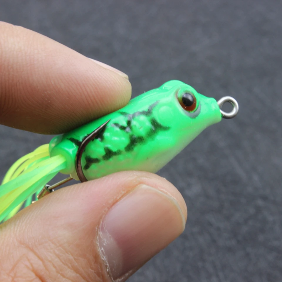 5 шт. Силиконовые Рыболовные Приманки в виде лягушки 3 см 4 г|Наживки для рыбной
