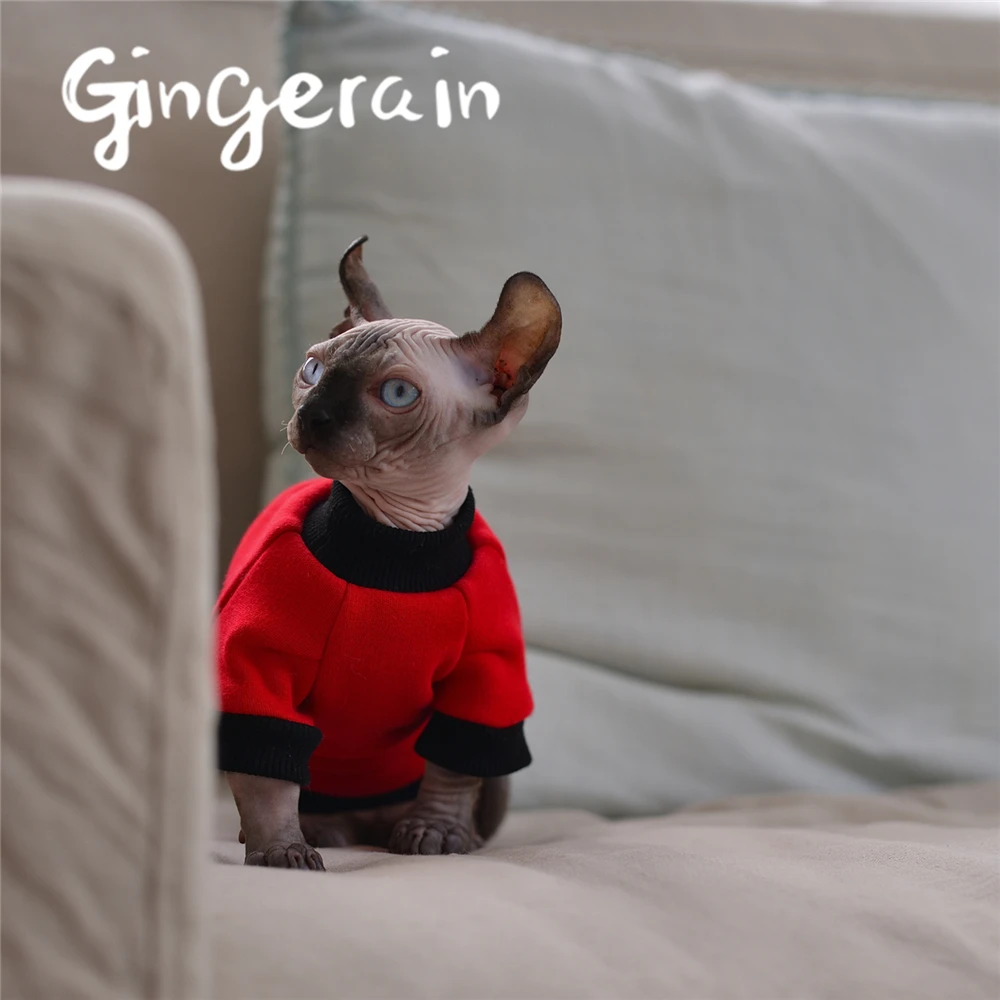 Gingerain симпатичная одежда для кошек модная куртка питомцев жилет с принтом костюм