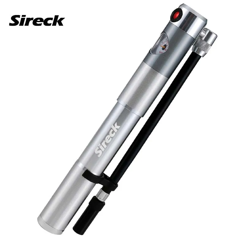Sireck 210Psi с циферблатом двухсторонний насос для шин мини портативный велосипедный насос алюминиевый сплав горный велосипедный насос - Цвет: SJG-07  210PSI