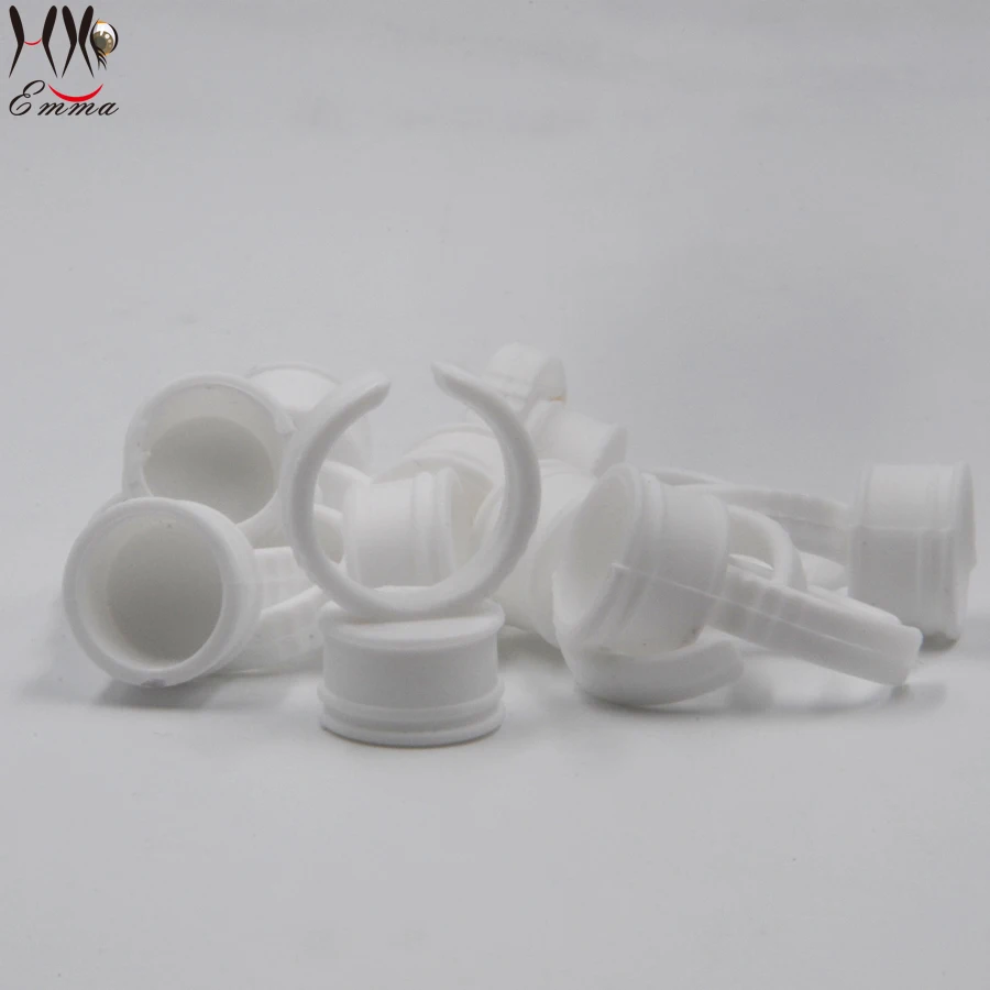 Free Shipping1000pcs microblading pigment ring cup holder Disposable permanent makeup ink cup as microblading accesories