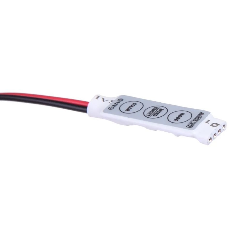 Wholesale100pcs/лот RGB контроллер 3key светодиодный мини DC12V 72W 2A Беспроводной полосы для rgb
