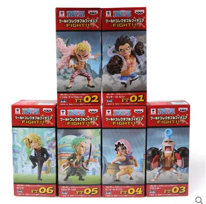 6 шт./компл. Аниме One Piece Luffy Donquixote Doflamingo Sanji Zoro фигурка модель игрушки|Игровые