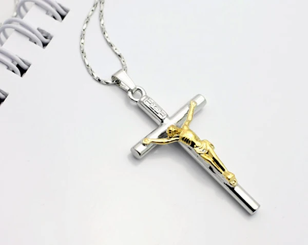Бесплатная доставка меч ожерелье с золотым крестиком для женщин крест кулон