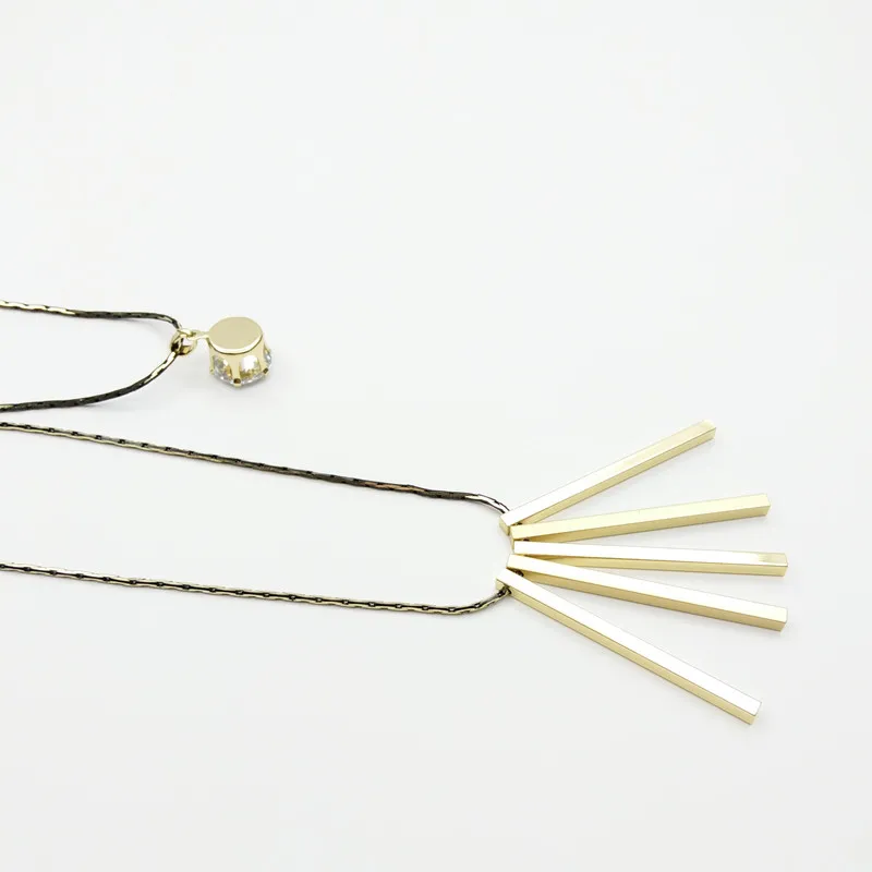 Свободный Корабль Долго Кубический Цирконий Ожерелье Мода Позолоченные