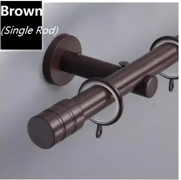 Brown(single) Северная Америка одиночный карниз полюс длина на заказ - Цвет: Brown(single)