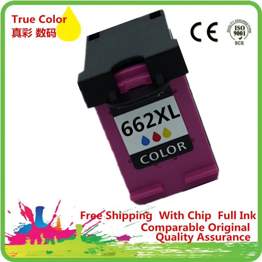 Чернильные картриджи восстановленные для 662 XL 662XL HP662 HP662XL Deskjet Ink Advantage 1015 1515 2515 2545